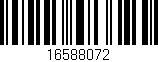 Código de barras (EAN, GTIN, SKU, ISBN): '16588072'