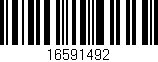 Código de barras (EAN, GTIN, SKU, ISBN): '16591492'