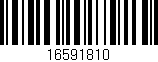 Código de barras (EAN, GTIN, SKU, ISBN): '16591810'