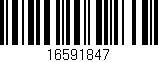 Código de barras (EAN, GTIN, SKU, ISBN): '16591847'