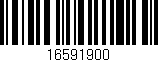 Código de barras (EAN, GTIN, SKU, ISBN): '16591900'