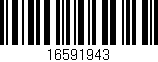 Código de barras (EAN, GTIN, SKU, ISBN): '16591943'