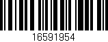 Código de barras (EAN, GTIN, SKU, ISBN): '16591954'