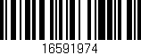 Código de barras (EAN, GTIN, SKU, ISBN): '16591974'