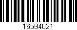 Código de barras (EAN, GTIN, SKU, ISBN): '16594021'