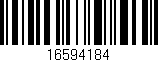 Código de barras (EAN, GTIN, SKU, ISBN): '16594184'