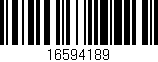 Código de barras (EAN, GTIN, SKU, ISBN): '16594189'