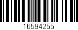 Código de barras (EAN, GTIN, SKU, ISBN): '16594255'