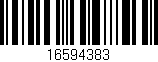 Código de barras (EAN, GTIN, SKU, ISBN): '16594383'