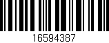 Código de barras (EAN, GTIN, SKU, ISBN): '16594387'