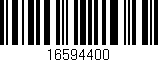 Código de barras (EAN, GTIN, SKU, ISBN): '16594400'