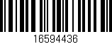 Código de barras (EAN, GTIN, SKU, ISBN): '16594436'