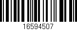 Código de barras (EAN, GTIN, SKU, ISBN): '16594507'