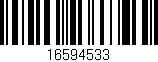 Código de barras (EAN, GTIN, SKU, ISBN): '16594533'