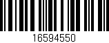 Código de barras (EAN, GTIN, SKU, ISBN): '16594550'