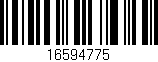 Código de barras (EAN, GTIN, SKU, ISBN): '16594775'