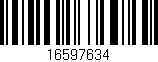 Código de barras (EAN, GTIN, SKU, ISBN): '16597634'