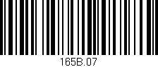 Código de barras (EAN, GTIN, SKU, ISBN): '165B.07'
