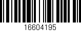 Código de barras (EAN, GTIN, SKU, ISBN): '16604195'