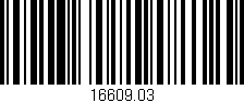 Código de barras (EAN, GTIN, SKU, ISBN): '16609.03'