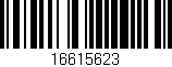 Código de barras (EAN, GTIN, SKU, ISBN): '16615623'