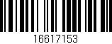 Código de barras (EAN, GTIN, SKU, ISBN): '16617153'