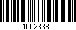 Código de barras (EAN, GTIN, SKU, ISBN): '16623380'