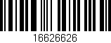 Código de barras (EAN, GTIN, SKU, ISBN): '16626626'