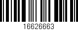 Código de barras (EAN, GTIN, SKU, ISBN): '16626663'