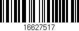 Código de barras (EAN, GTIN, SKU, ISBN): '16627517'