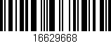 Código de barras (EAN, GTIN, SKU, ISBN): '16629668'