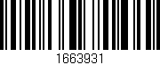 Código de barras (EAN, GTIN, SKU, ISBN): '1663931'