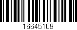 Código de barras (EAN, GTIN, SKU, ISBN): '16645109'