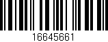 Código de barras (EAN, GTIN, SKU, ISBN): '16645661'