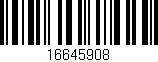 Código de barras (EAN, GTIN, SKU, ISBN): '16645908'