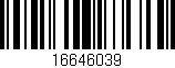 Código de barras (EAN, GTIN, SKU, ISBN): '16646039'