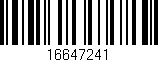 Código de barras (EAN, GTIN, SKU, ISBN): '16647241'