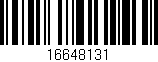 Código de barras (EAN, GTIN, SKU, ISBN): '16648131'