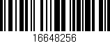 Código de barras (EAN, GTIN, SKU, ISBN): '16648256'