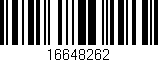 Código de barras (EAN, GTIN, SKU, ISBN): '16648262'