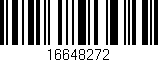 Código de barras (EAN, GTIN, SKU, ISBN): '16648272'
