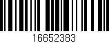 Código de barras (EAN, GTIN, SKU, ISBN): '16652383'