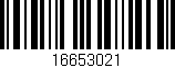 Código de barras (EAN, GTIN, SKU, ISBN): '16653021'