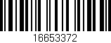Código de barras (EAN, GTIN, SKU, ISBN): '16653372'