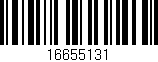 Código de barras (EAN, GTIN, SKU, ISBN): '16655131'