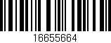 Código de barras (EAN, GTIN, SKU, ISBN): '16655664'