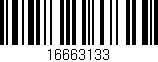 Código de barras (EAN, GTIN, SKU, ISBN): '16663133'