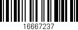 Código de barras (EAN, GTIN, SKU, ISBN): '16667237'