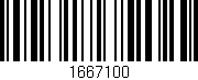 Código de barras (EAN, GTIN, SKU, ISBN): '1667100'