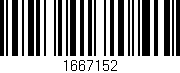 Código de barras (EAN, GTIN, SKU, ISBN): '1667152'